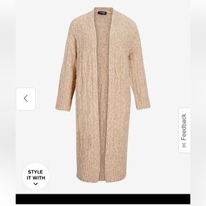 NWT Express Cable knit duster cardigan ❤️🔥